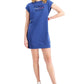 Vestido Tommy Jeans Feminino Manga Curta Logo Azul Tamanho X-G