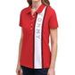 Polo Tommy Hilfiger com logotipo feminino, vermelho, tamanho grande