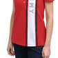 Polo Tommy Hilfiger com logotipo feminino, vermelho, tamanho grande