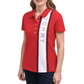 Camiseta polo feminina Tommy Hilfiger com logo vermelha, tamanho médio
