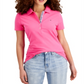 Camisa polo feminina Tommy Hilfiger rosa tamanho pequeno