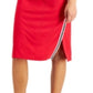 Vestido longo listrado feminino Tommy Jeans, vermelho, tamanho X-S