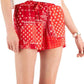 Tommy Jeans feminino bandana tecido paisley vestido shorts vermelho tamanho grande