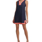 Vestido Tommy Hilfiger Feminino com Acabamento Contrastado Azul Tamanho 12