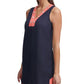 Vestido Tommy Hilfiger Feminino com Acabamento Contrastado Azul Tamanho 12