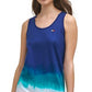 Vestido esportivo feminino Tommy Hilfiger com recortes ombré laranja tamanho grande