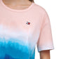 Camiseta Tommy Hilfiger Feminina Stretch Gola Redonda Active Wear Azul Tamanho Médio