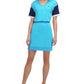 Vestido Tommy Hilfiger Feminino Colorblock Azul Tamanho X-G