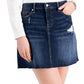 Mini saia evasê com bolsos elásticos Tommy Jeans feminina, azul, tamanho 27/4