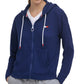 Tommy Hilfiger Sport Waffle Knit Hoodie Feminino Azul Tamanho X-G