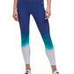 Leggings femininas Tommy Hilfiger Sport Ombre Length Azul Tamanho X-S