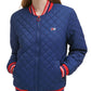 Jaqueta bomber acolchoada feminina Tommy Hilfiger azul tamanho extragrande