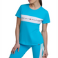 Camiseta Tommy Hilfiger Sport Colorblocked Logo Feminina Azul Tamanho Médio