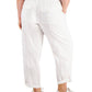 Calça reta feminina Tommy Hilfiger, branca, tamanho 0X