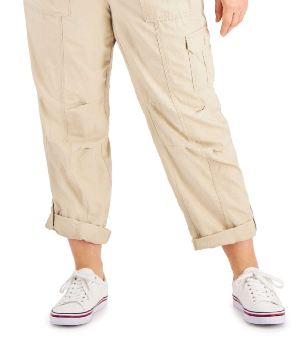 Calça cargo feminina Tommy Hilfiger marrom tamanho 3X