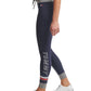 Calça legging feminina Tommy Hilfiger cintura alta comprimento total azul tamanho pequeno