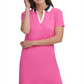 Vestido polo feminino Tommy Hilfiger de algodão rosa tamanho grande