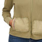 Tommy Jeans Moletom com capuz feminino Waffle Mix Media Verde Tamanho Grande