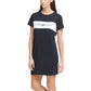 Vestido camiseta estampado feminino Tommy Hilfiger preto tamanho médio