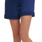 Shorts Terry Feminino Tommy Hilfiger Azul Tamanho XXG