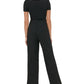 Macacão Tommy Hilfiger Feminino com Gola e Cinto Preto Tamanho 12