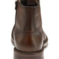 Bota Garrison Wingtip com zíper lateral masculina Johnston &amp; Murphy, marrom, tamanho 11,5 M