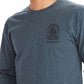 Camiseta masculina de manga comprida com estampa gráfica Wilderness Guide da Marmot, azul, tamanho pequeno