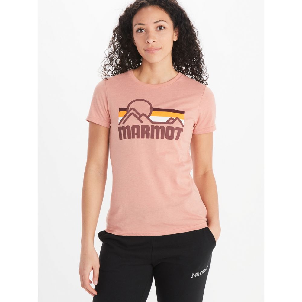 Camiseta feminina Marmot Coastal rosa