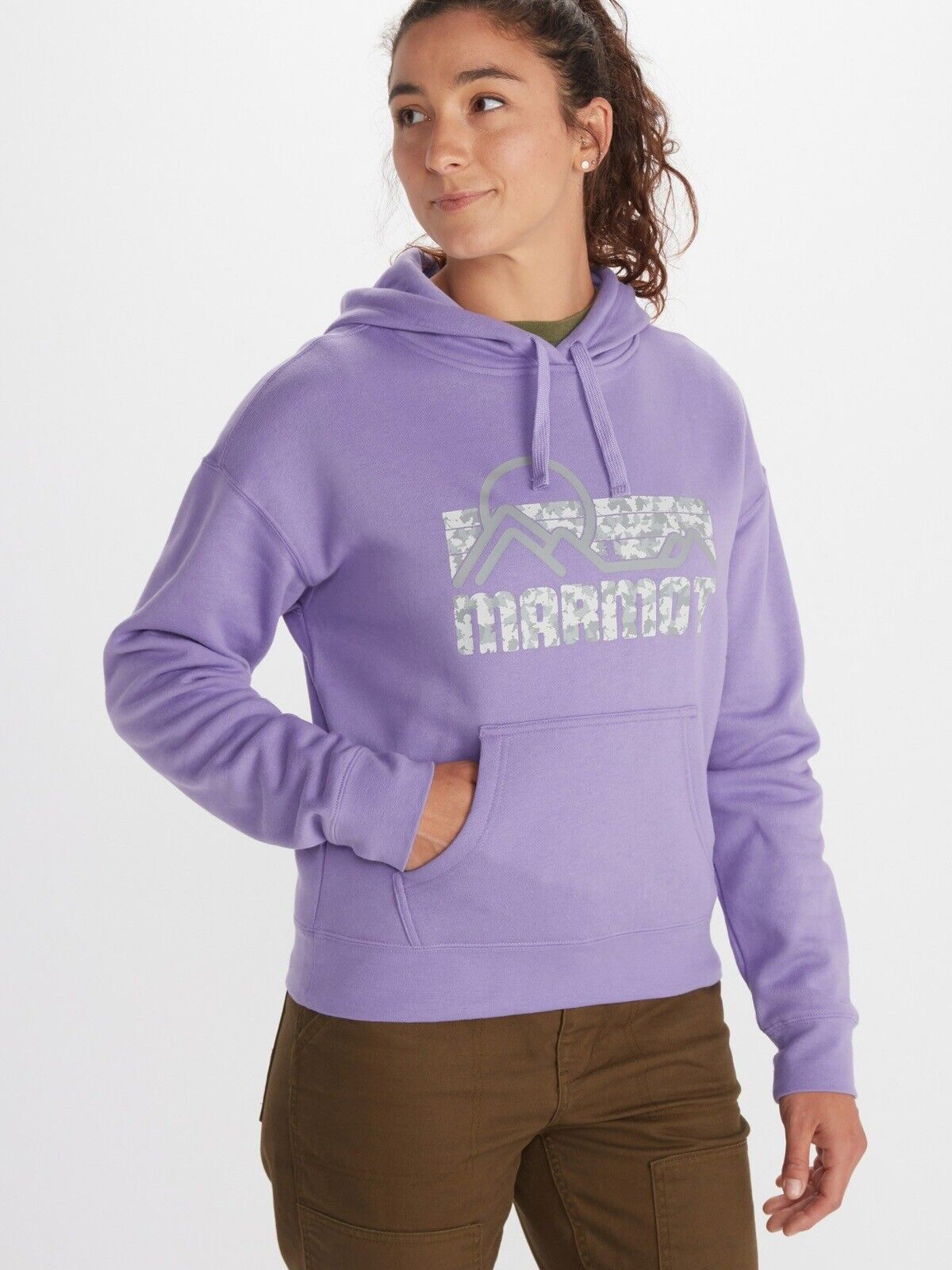 Moletom com capuz feminino Marmot Coastal cinza