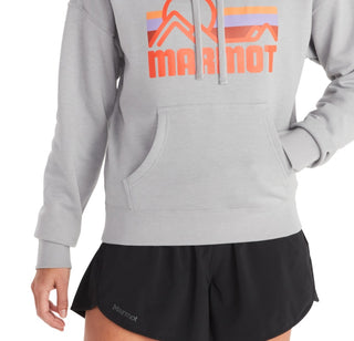 Moletom com capuz feminino Marmot Coastal cinza tamanho X-G