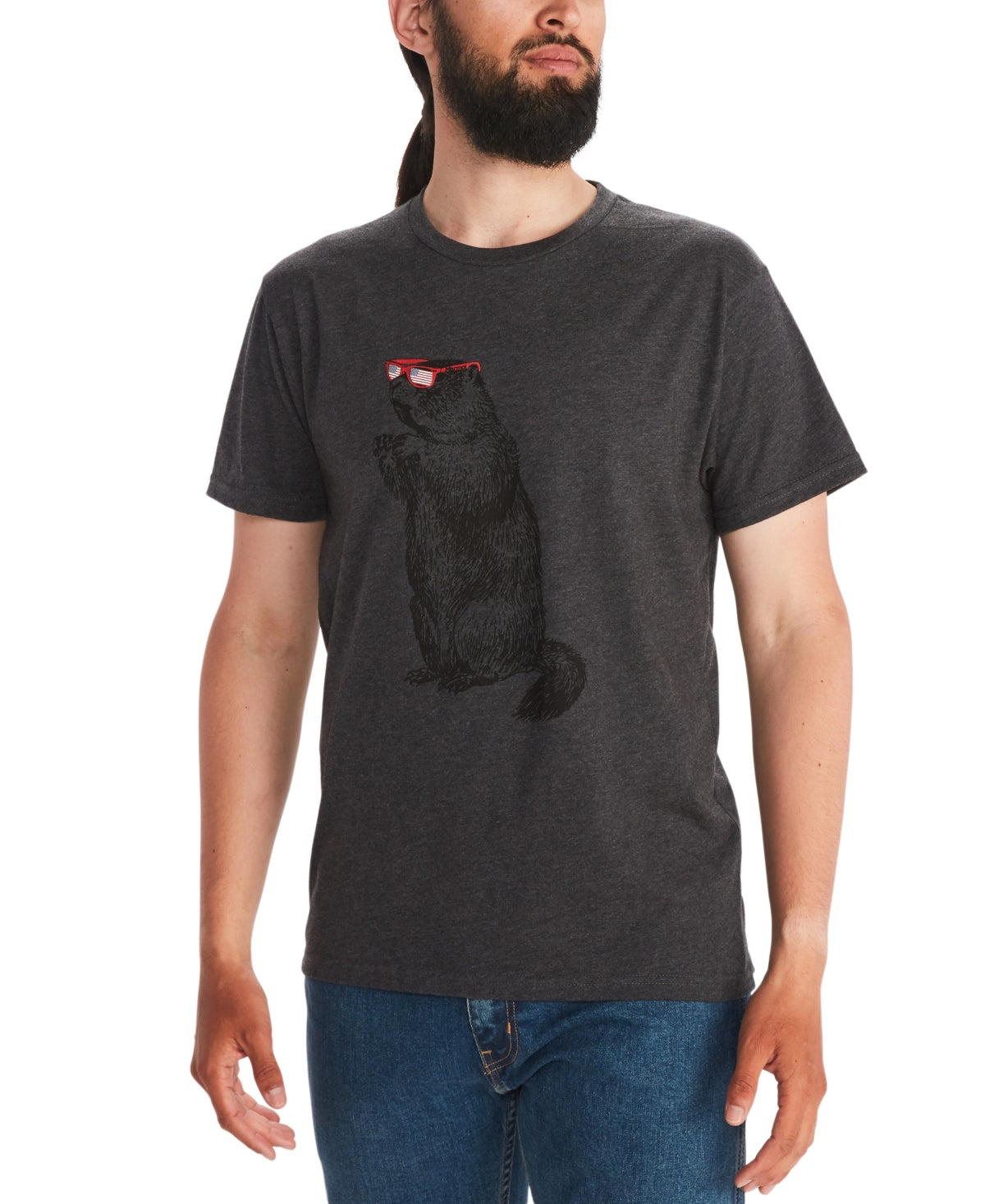 Camiseta Masculina Marmot Shades Cinza Tamanho P