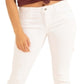 Calça jeans skinny feminina GUESS, branca, tamanho 29