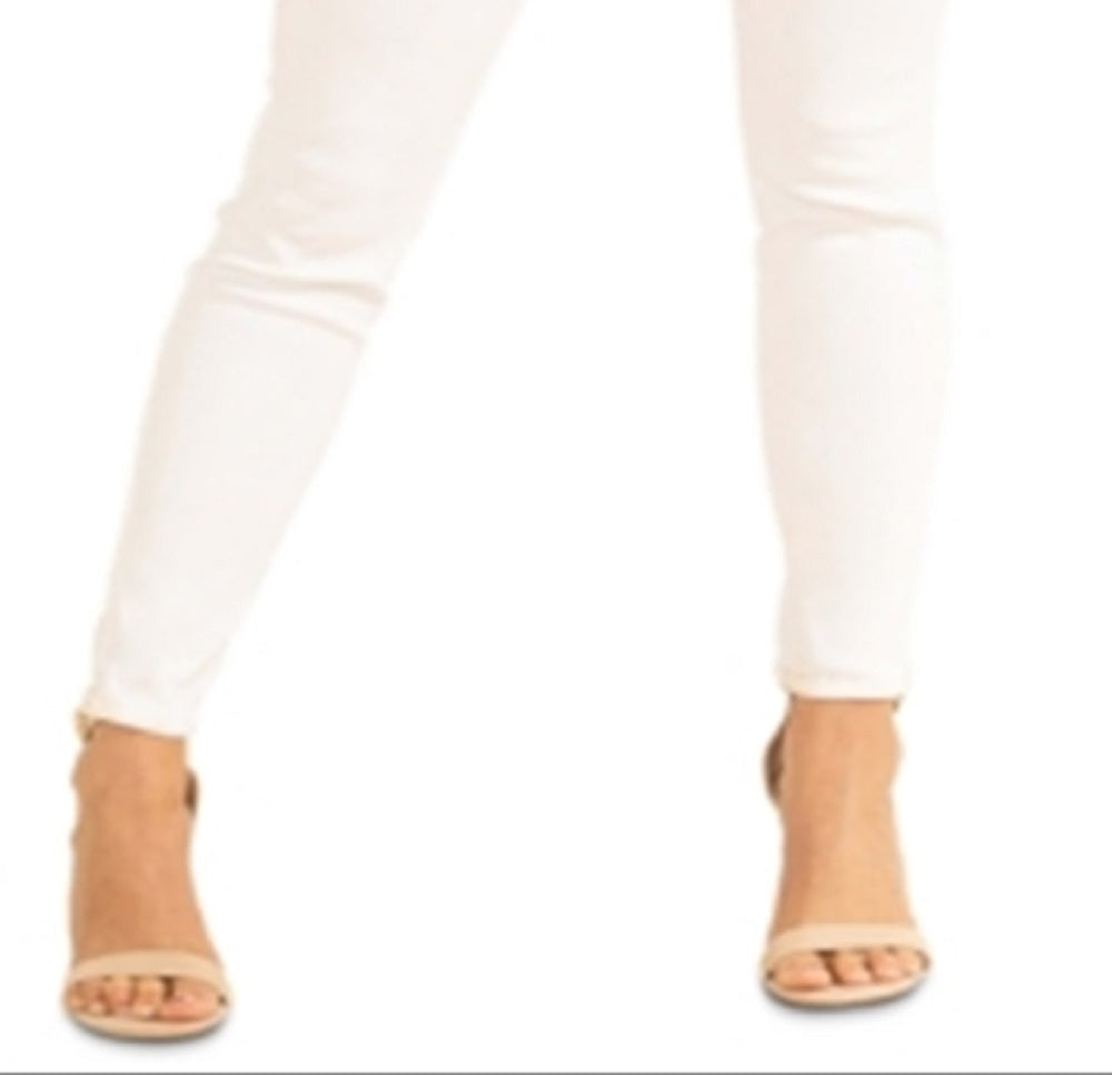 Calça jeans skinny feminina GUESS, branca, tamanho 29
