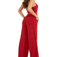 Macacão feminino GUESS Madeline com detalhe de corrente e alças finas, vermelho, tamanho X-G