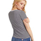Camiseta Guss Feminina com Logo para Bebê, Manga Curta, Cinza, Tamanho Grande