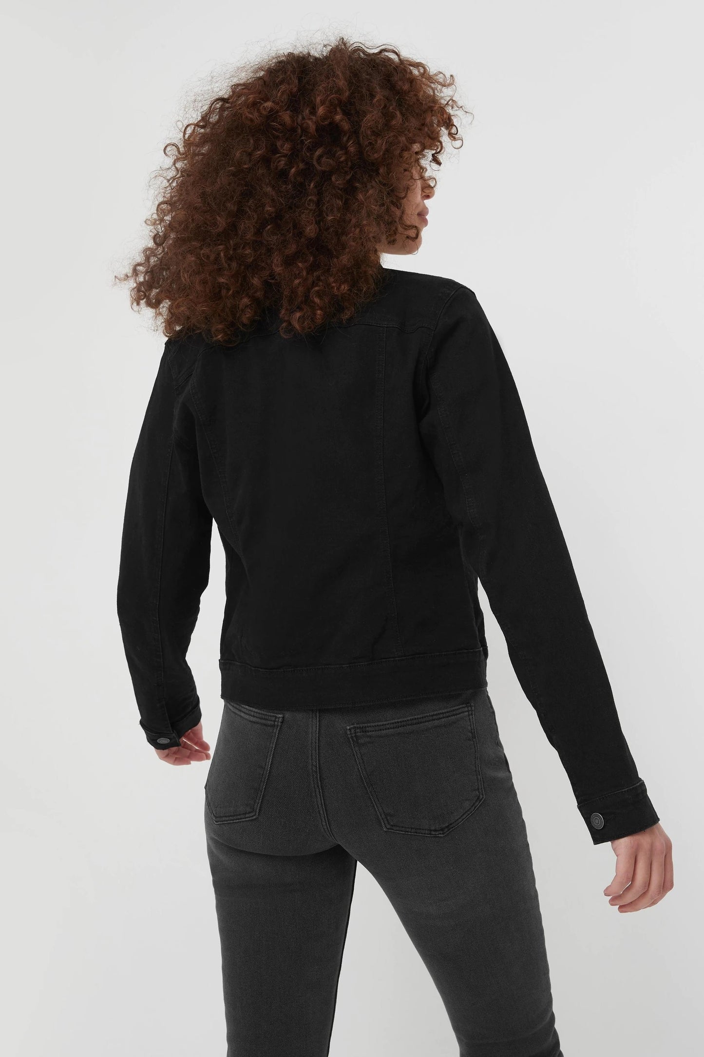 Jaqueta Trucker Sexy Feminina GUESS Preta Tamanho X-S