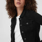 Jaqueta Trucker Sexy Feminina GUESS Preta Tamanho X-S