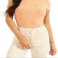 Camiseta feminina GUESS com logo e contas, laranja, tamanho médio