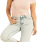 Camiseta feminina GUESS com logo e contas, rosa, tamanho GG
