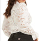 Blusa feminina GUESS Kamy de algodão com ilhós e amarração frontal, branca, tamanho pequeno
