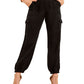 Calça cargo feminina Bowie da GUESS, preta, tamanho 28
