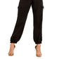 Calça cargo feminina Bowie da GUESS, preta, tamanho 28