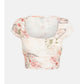 GUESS Amina Linen Short Cropped Feminino Rosa Tamanho P