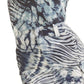 Blusa recortada estampada Gwen da GUESS feminina, azul, tamanho médio