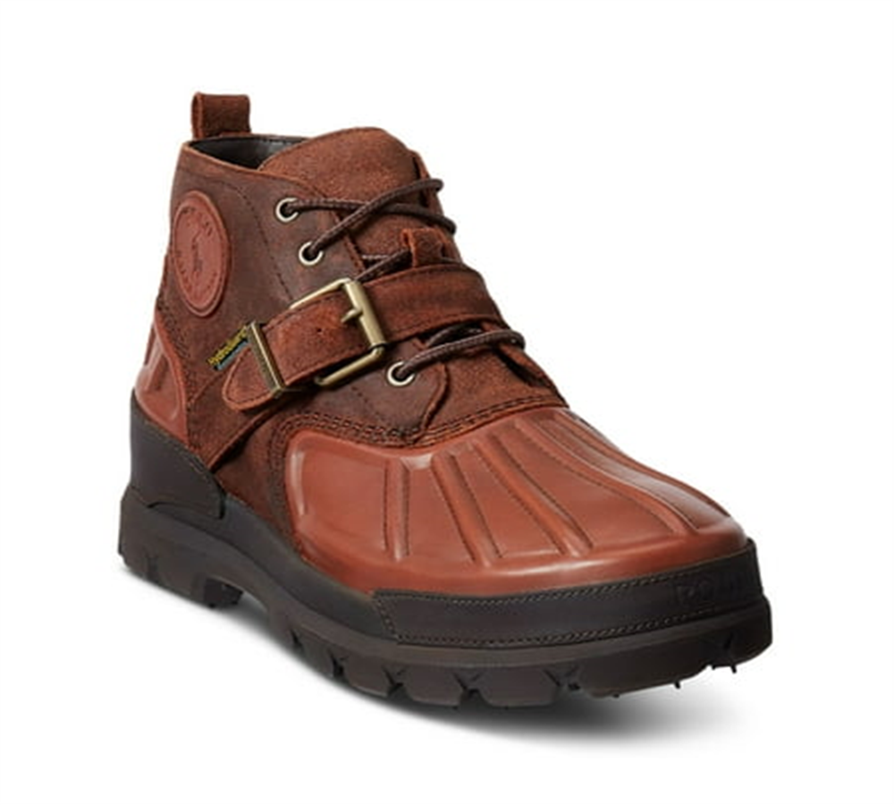 Botas Polo Ralph Lauren Oslo Low Impermeáveis ​​Masculinas Marrons