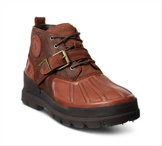 Botas Polo Ralph Lauren Oslo Low Impermeáveis ​​Masculinas Marrons