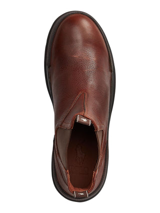 Polo Ralph Lauren Masculino Treaded Comfort Oslo Bico Redondo Cunha Couro Chelsea Marrom Tamanho 11,5 D