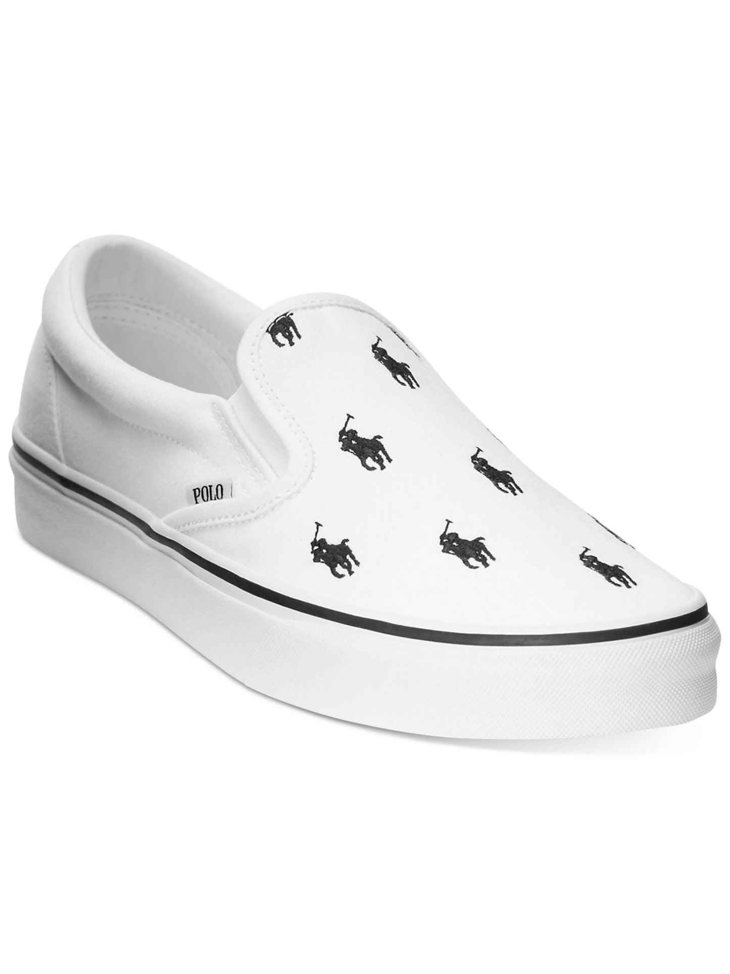 Tênis Ralph Lauren Canvas Lifestyle Skate Masculino Branco Tamanho 11,5