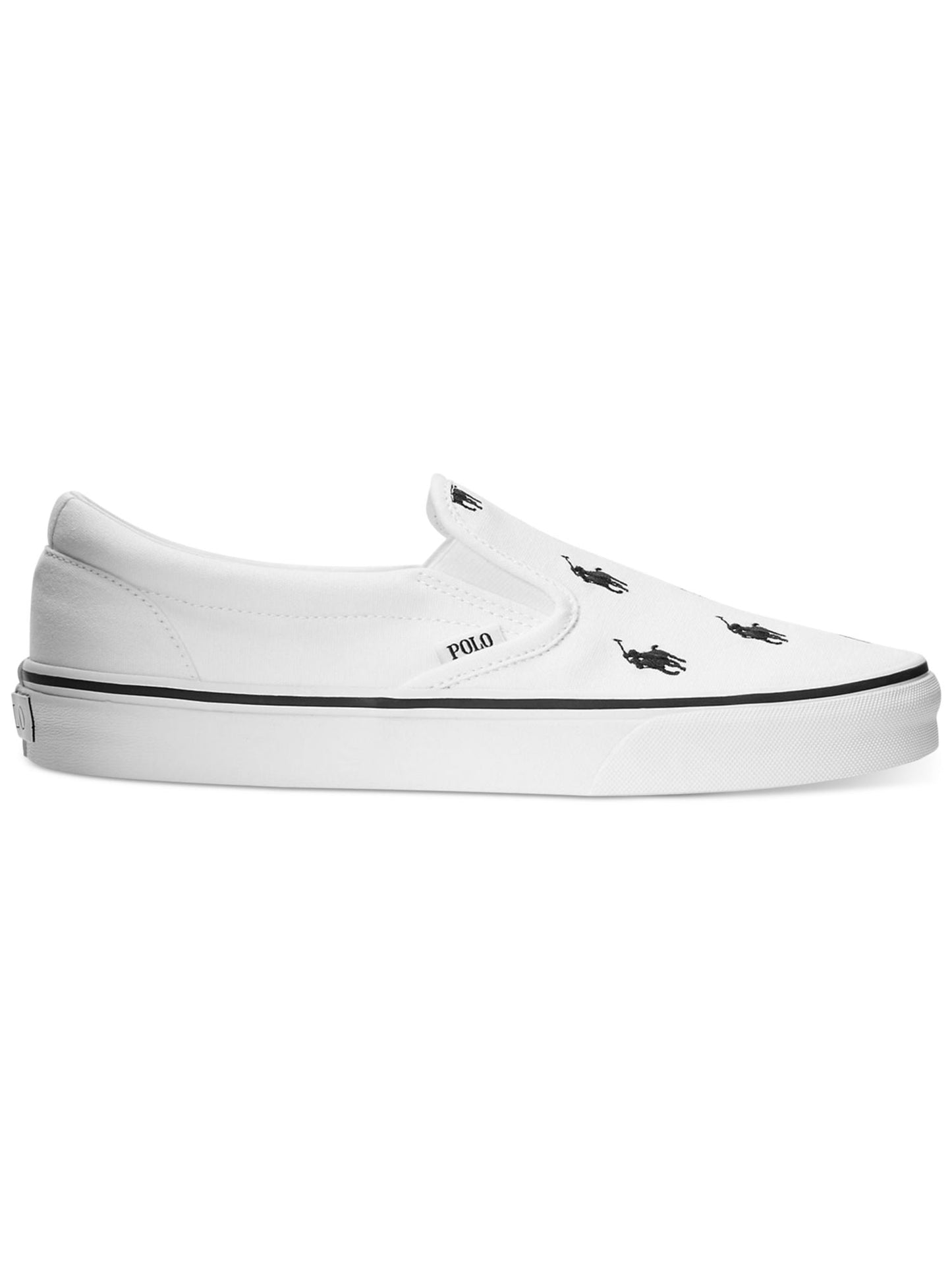 Tênis Ralph Lauren Canvas Lifestyle Skate Masculino Branco Tamanho 11,5
