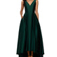 Vestido de baile Betsy &amp; Adam feminino de cetim alto e baixo, verde, tamanho 10